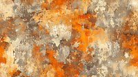 Abstract orange and gray textured background with grunge effect and distressed vintage appearance, featuring mottled patterns and weathered surface details.