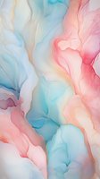 Flowing abstract marble pattern in soft pink and blue tones with delicate gold lines creates ethereal watercolor effect for luxury design backgrounds.