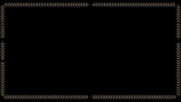 Elegant ornate decorative border frame with intricate golden patterns on black background for certificates, invitations, and formal documents.