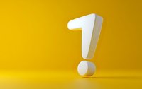 White exclamation mark on vibrant yellow background with soft shadows creates dramatic contrast and draws attention, suitable for warning or announcement designs.