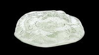 Transparent gel blob with bubbles isolated on transparent background, ready for design use on t-shirts, stickers, clipart, and print-on-demand products.