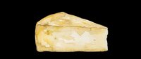 Wedge of aged hard cheese with natural rind isolated on transparent background, ready for culinary design, food packaging, restaurant menus, cooking blogs, print-on-demand products and digital food illustrations.