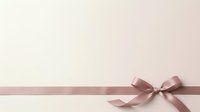 Satin ribbon bow on neutral background, isolated design element for gift wrapping, invitations, and decorative projects.