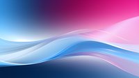 Flowing abstract waves in blue and pink gradient colors create dynamic motion against dark background, featuring smooth curves and light transparency effects.