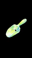 Watercolor ice cream scoop in yellow and green tones, isolated on transparent background. Ready for t-shirt designs, clipart, stickers, sublimation, and print-on-demand products.