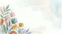 Watercolor floral arrangement with mixed blooms and foliage on isolated white background, ready for design projects, invitations, and decorative applications.