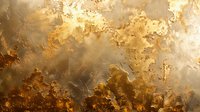 Abstract golden brown watercolor background with dramatic textured effects and moody atmospheric swirls creates depth through light and shadow interplay.