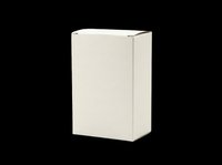 Cream cardboard box isolated on transparent background, ready for packaging design, product mockups, e-commerce graphics, print-on-demand templates, and commercial branding applications.