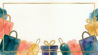 Colorful wrapped gift boxes with gold ribbons and bows arranged on cream background, isolated design element for holiday greeting cards, packaging, and festive marketing materials.