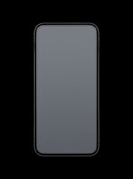 Smartphone with blank gray screen and black frame, isolated on transparent background, ready for app mockups, UI design, marketing materials, and digital product presentations.