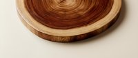 Wooden bowl with natural grain patterns and warm brown tones, suitable for home decor, kitchenware displays, and artisan product photography.