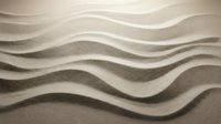 Smooth sand dunes with flowing wave patterns creating natural texture and shadows. Abstract desert landscape background for modern design projects.