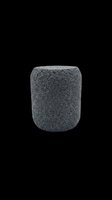 Dark gray textured stone cylinder isolated on transparent background, ready for design use in stickers, print on demand, t-shirt design, clipart, and sublimation projects.