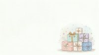 Colorful gift boxes with bows and ribbons stacked together on white background, isolated design element for holiday greeting cards, wrapping paper, and festive celebrations.