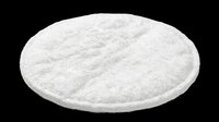 White fluffy round polishing pad isolated on transparent background, ready for T-shirt design, clipart, stickers, print on demand, and sublimation use.