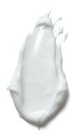 White cream or lotion splash isolated on white background, suitable for cosmetics, skincare, and beauty product packaging design and advertising.