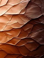 Abstract layered pattern in shades of brown and peach creating dimensional surface with overlapping geometric shapes and dramatic shadows for luxury backgrounds.