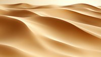 Smooth golden sand dunes stretching to horizon create abstract natural pattern with soft shadows and curves in warm desert landscape at sunset.
