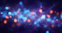 Abstract cosmic background with colorful bokeh lights and stars creating dreamy atmosphere for digital design projects and creative presentations.