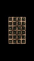 Seedling tray with young green plants in biodegradable peat pots isolated on transparent background, ready for gardening designs, agriculture graphics, print-on-demand products and eco-friendly marketing materials.