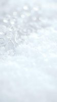 Macro water droplets and bubbles on white frosted surface with soft bokeh background, ideal for spa, wellness, skincare, and cosmetic product marketing.