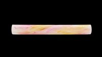 Pastel pink and yellow swirled acrylic tube isolated on transparent background, ready for clipart, sublimation, print-on-demand designs, t-shirt graphics, and sticker applications.