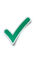 Green checkmark with white border isolated on white background, suitable for web design, applications, approval icons, and marketing materials.