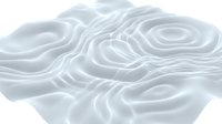 Smooth white abstract wavy surface with flowing organic forms and curved ridges, suitable for modern design backgrounds and contemporary visual projects.