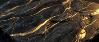 Black marble surface with gold veining and luxurious texture, suitable for backgrounds, interior design projects, and premium product presentations.