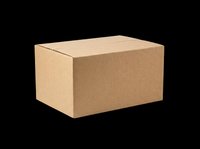 Cardboard shipping box isolated on transparent background, ready for packaging design, e-commerce mockups, logistics graphics, print-on-demand products and commercial packaging illustrations.