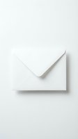 White paper envelope isolated on light background, suitable for mail, correspondence, invitation, and greeting card concepts.