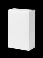 Blank white cardboard box isolated on transparent background, ready for mockup, packaging design, print on demand, stickers, clipart, and product branding use.