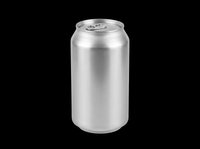 Aluminum soda can isolated on transparent background, ready for t-shirt design, stickers, clipart, print on demand, and sublimation projects.