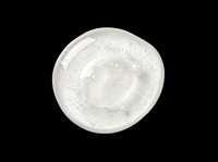 Clear gel texture with bubbles isolated on transparent background, ready for cosmetics, skincare, beauty product design, packaging mockups, and print-on-demand applications.