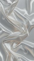 Luxurious white silk fabric with elegant folds and soft waves creating dynamic texture and light effects. Suitable for wedding, fashion, and luxury backgrounds.