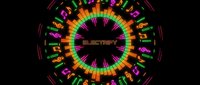 Vibrant neon electronic music equalizer with colorful sound waves and spectrum analyzer display on black background for DJ and audio production concepts.