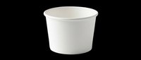 White paper food cup isolated on transparent background, ready for T-shirt, sticker, clipart, print on demand, and sublimation design use.