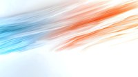Abstract dynamic background with flowing blue and orange streaks creating motion effect on white backdrop, suitable for modern business presentations and tech designs.