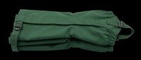 Folded green camping sleeping bag with straps, isolated on transparent background. Ready for outdoor gear clipart, print on demand, stickers, and t-shirt design use.