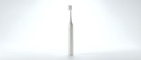 Sleek white electric toothbrush isolated on clean background, ready for dental hygiene product design, marketing, and healthcare applications.