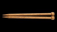 Pair of wooden drumsticks with natural wood finish, isolated on transparent background. Ready for music education materials, clipart, t-shirt designs, print-on-demand products, and sublimation projects.
