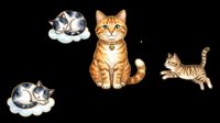 Cute cats set isolated on transparent background, ready for stickers, t-shirt design, clipart, print on demand, and sublimation projects.