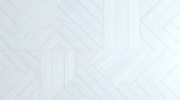 White wooden parquet flooring with herringbone and straight plank patterns creating geometric texture for interior design and home renovation projects.