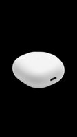 White wireless earbud case isolated on transparent background, ready for clipart, print-on-demand, sublimation, t-shirt design, and sticker applications.