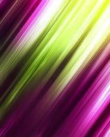 Diagonal streaks of vibrant purple and lime green create dynamic motion effect with glowing light trails and gradient transitions for modern design backgrounds.