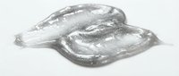 Transparent gel or slime isolated on white background, ready for design use on merchandise, packaging, and digital projects.