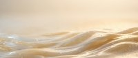Abstract flowing golden waves with soft cream textures creating elegant liquid motion against warm beige background for luxury design projects.