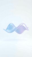 Abstract flowing wave forms in soft blue and purple gradients on white background for modern digital design projects.