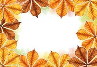 Autumn leaves frame isolated on white background with golden and brown foliage, ideal for seasonal designs, greeting cards, and fall-themed marketing materials.