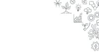 Minimalist line art icons border on white background featuring business, nature and technology symbols for modern design projects and presentations.